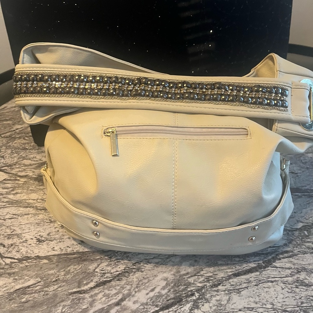 Charming Charlie Elegant Cream Shoulder Bag